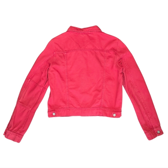 Free People Rumors Denim Jacket In Strawberry Spritz Medium - Picture 4 of 10